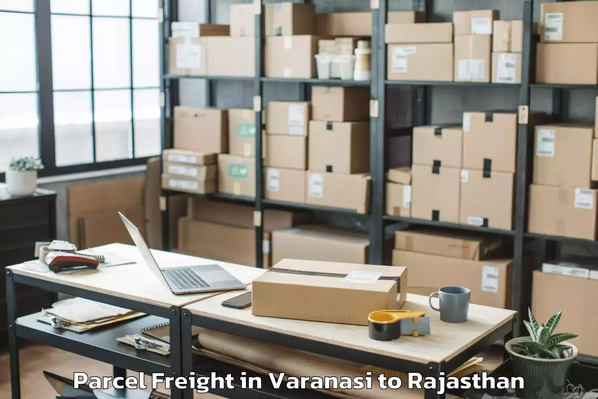 Book Varanasi to Ghator Parcel Freight